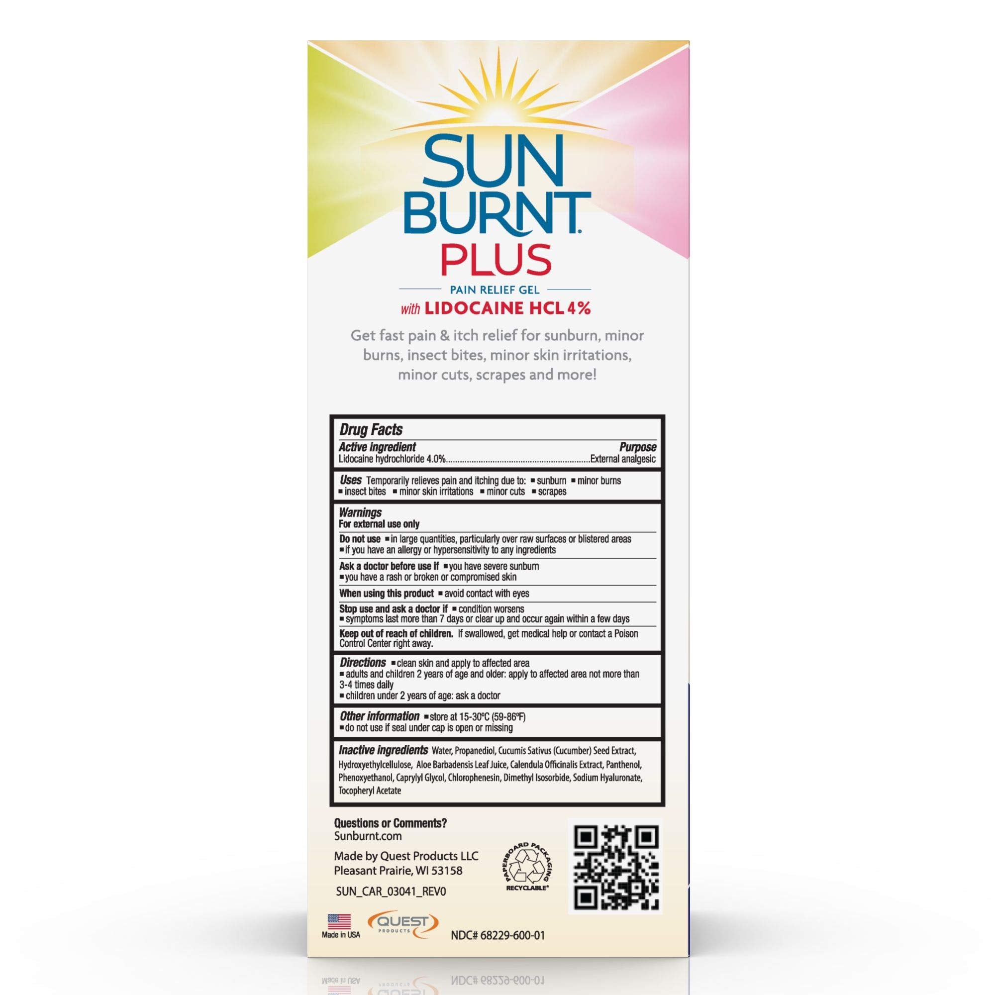 Sunburnt Plus Gel Après-Soleil – Texture non collante et absorption rapide.