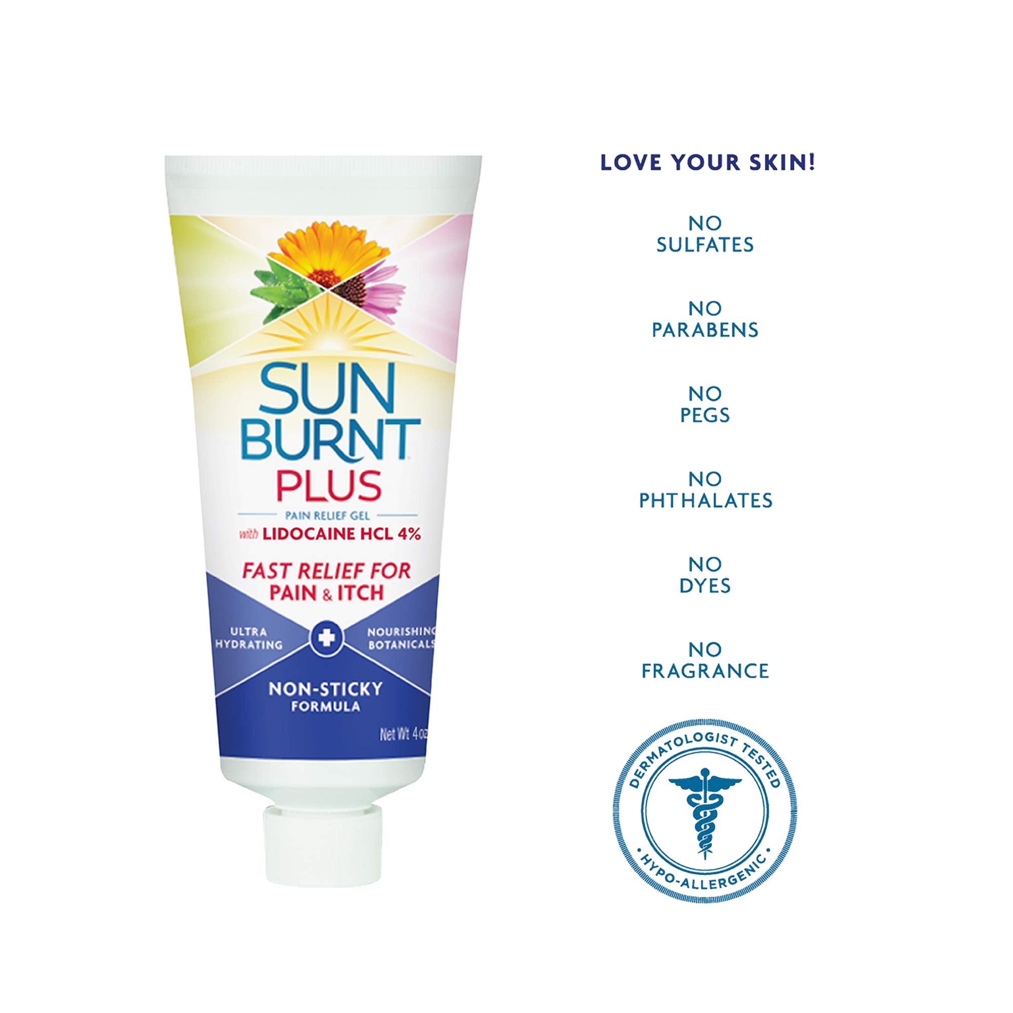 Sunburnt Plus Gel Frais – Application rafraîchissante sur peau irritée.