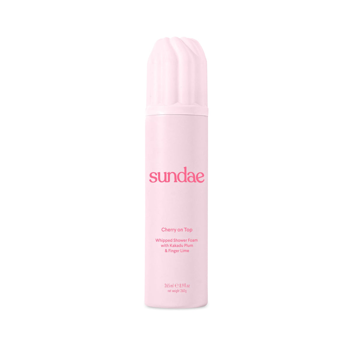 Bouteille Sundae Gel Douche Cerise, parfum gourmand et rafraîchissant.