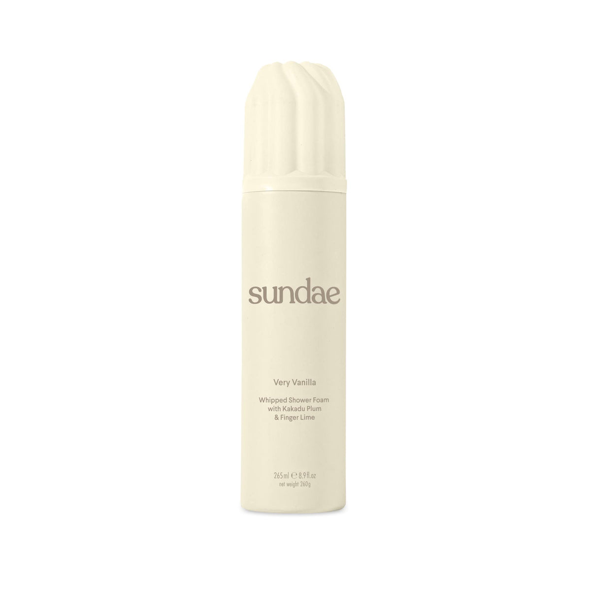 Sundae: bouteille-mousse-douche-vanille pour une peau douce après chaque douche.