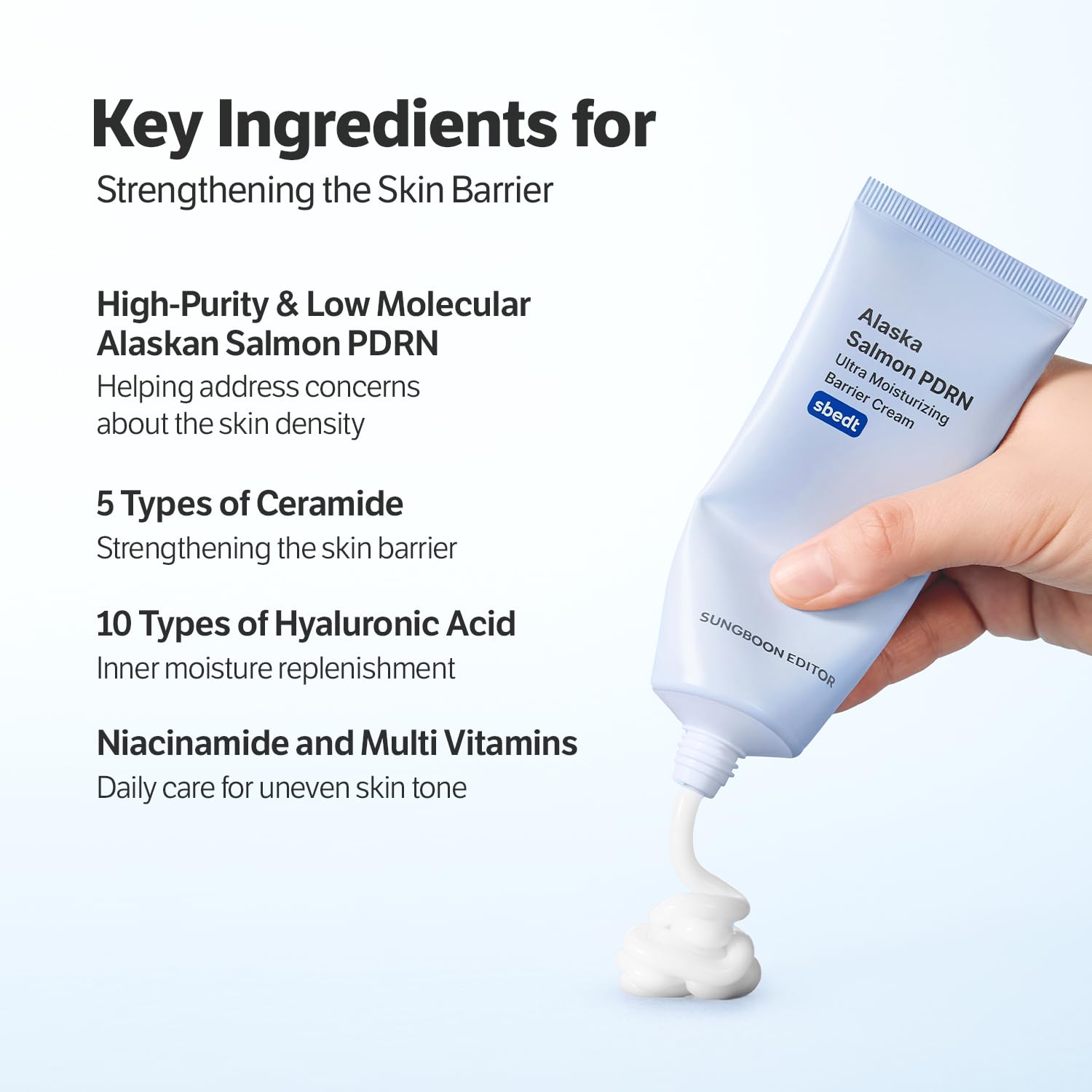 SUNGBOON EDITOR Alaska PDRN hydratation profonde pour peau souple.