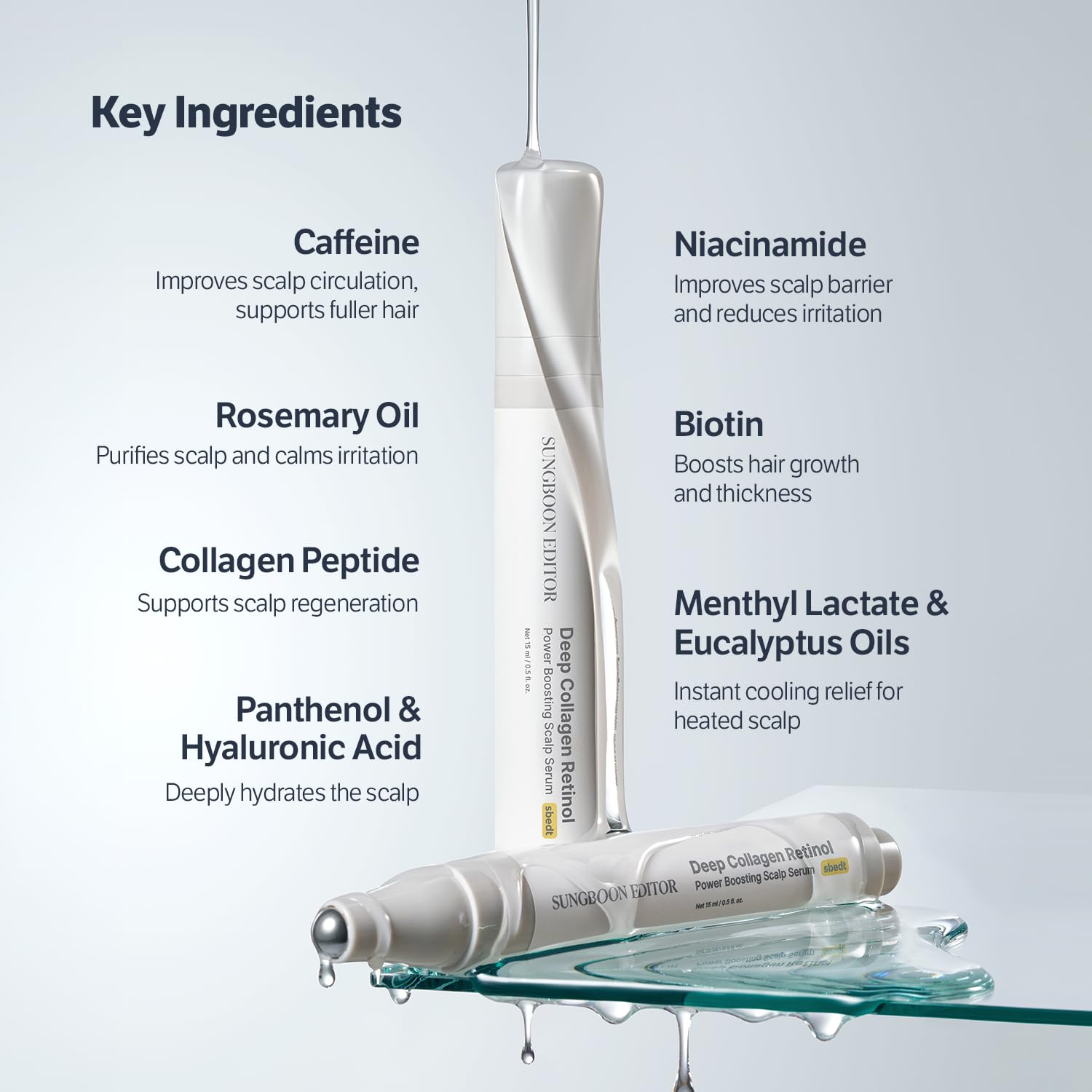 SUNGBOON EDITOR Bouteille pratique 15 ml pour les déplacements.