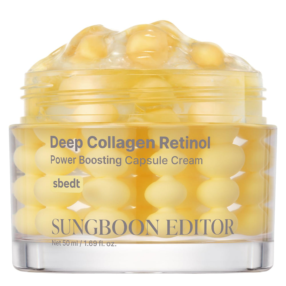 SUNGBOON EDITOR flacon crème capsule collagène et rétinol, soin quotidien