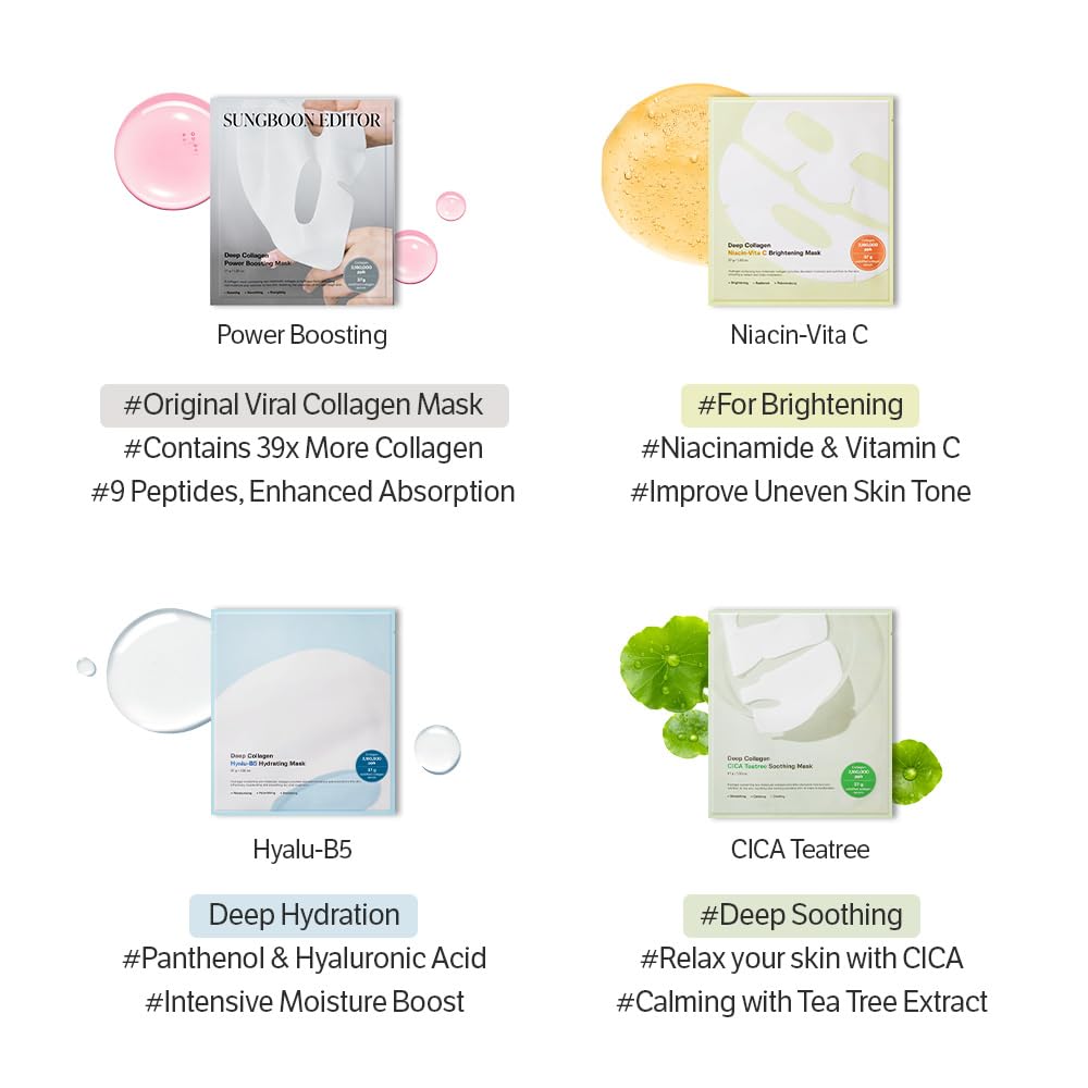 SUNGBOON EDITOR Masque – hydratation longue durée et éclat après le réveil.