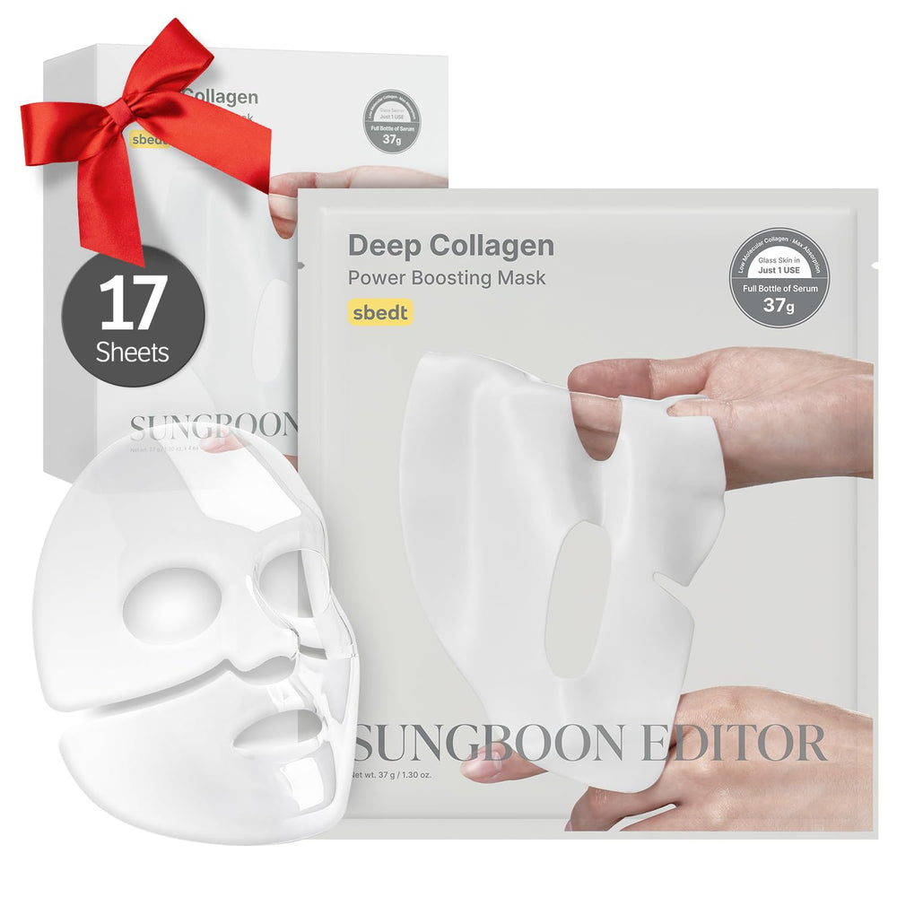 SUNGBOON EDITOR Masque de nuit au collagène profond – emballage élégant et pratique.