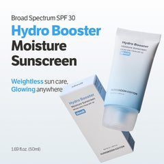 SUNGBOON EDITOR Hydro Booster Écran Solaire, texture légère et non grasse respectant la peau.