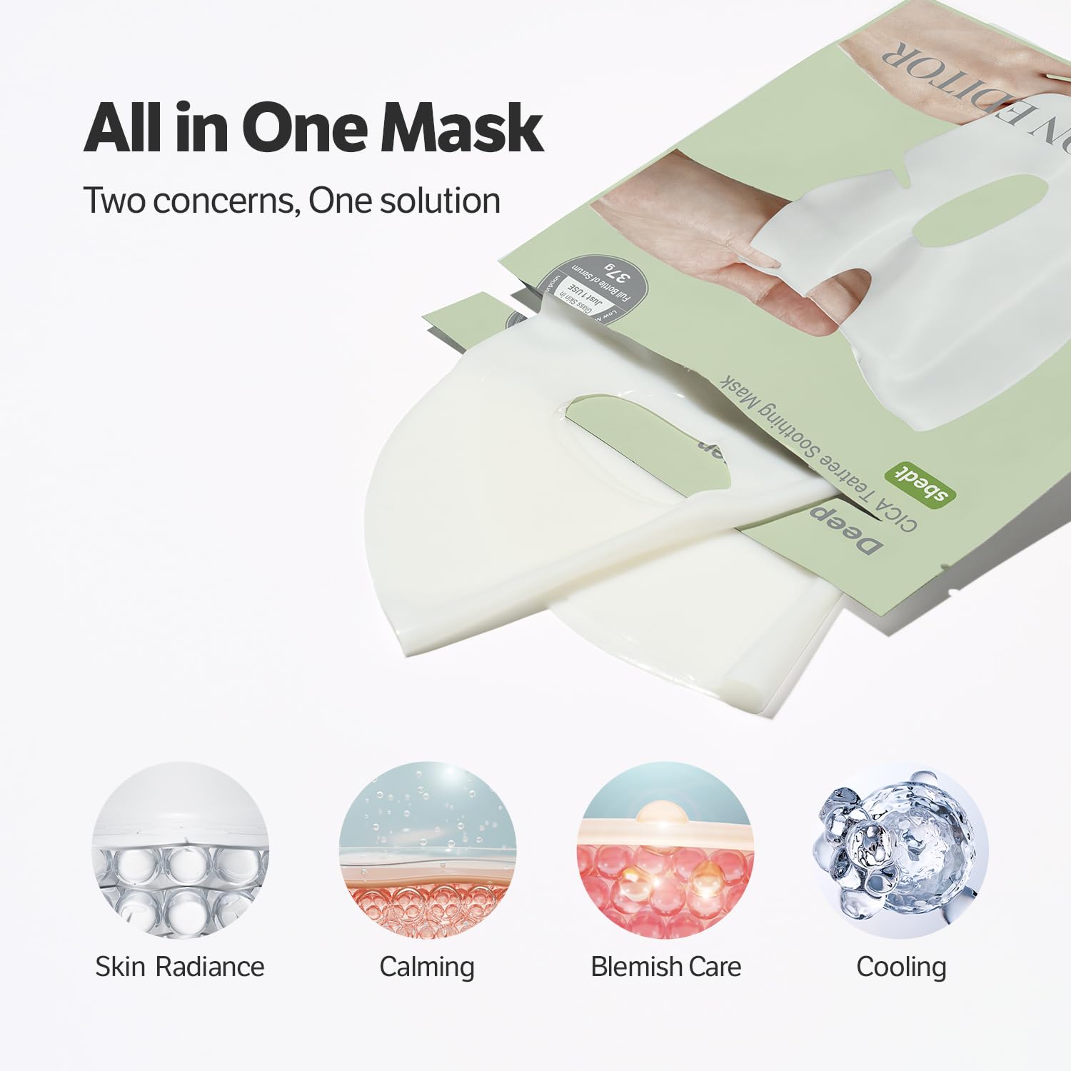 Formule sans parfum du masque SUNGBOON EDITOR adaptée aux peaux sensibles