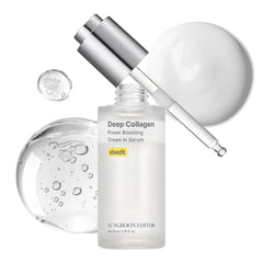 SUNGBOON EDITOR Sérum profond au collagène, texture légère et hydratation durable.