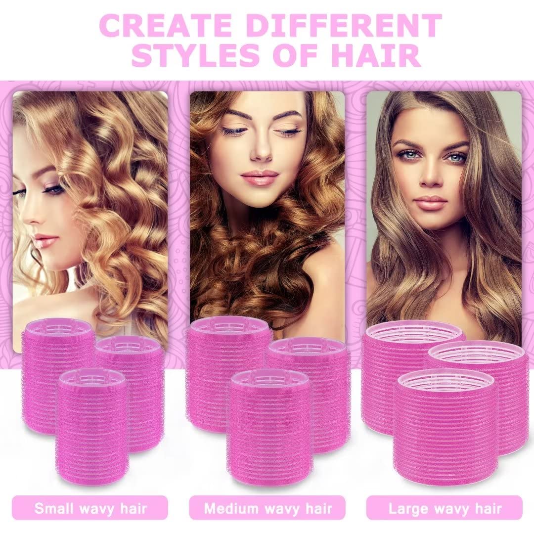 Rouleaux jumbo Sungenol rose pour volumiser les cheveux