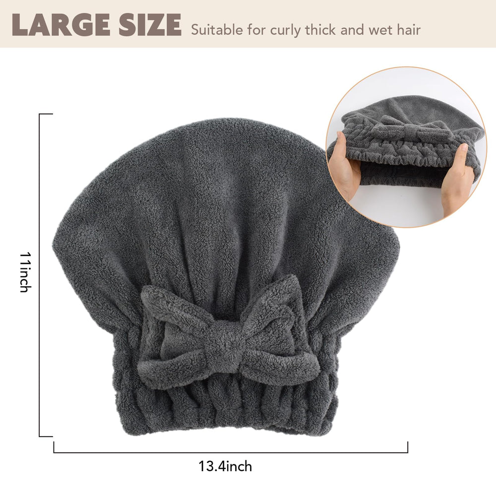SUNLAND accessoire cheveux microfibre après-douche, pratique et polyvalent