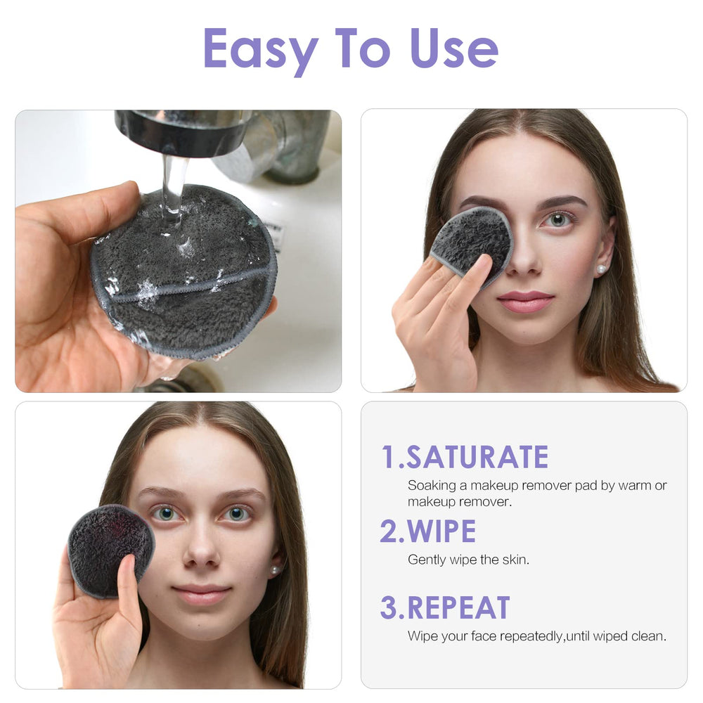SUNLAND microfibre douce pour yeux et lèvres, démaquillage en douceur.