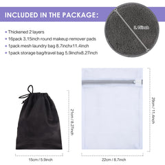 SUNLAND disques démaquillants 8 cm, adaptés au contour des yeux pour un nettoyage précis.