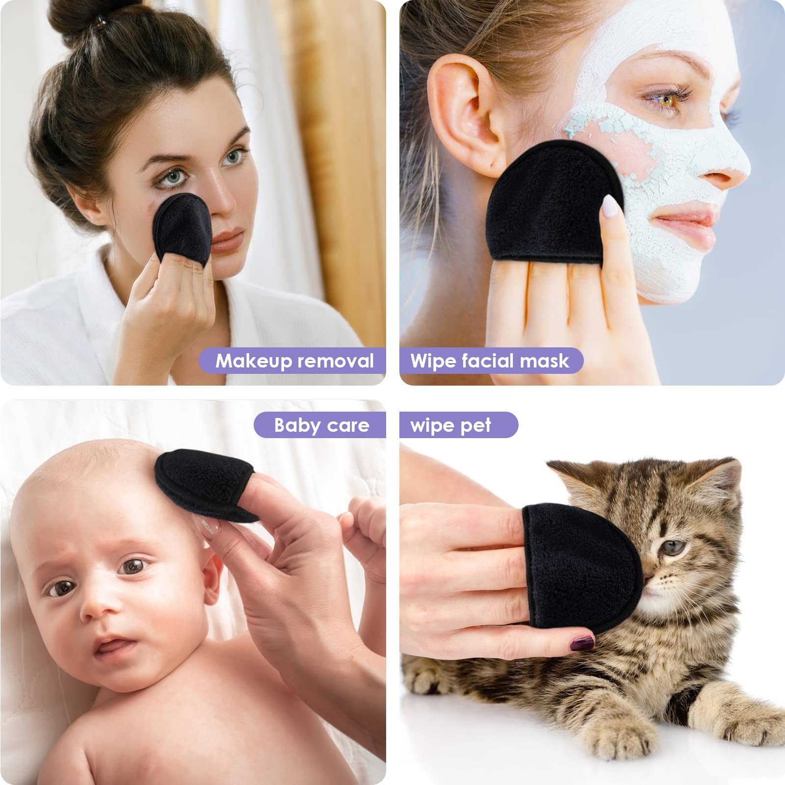 SUNLAND kit démaquillage facile pour yeux et lèvres.