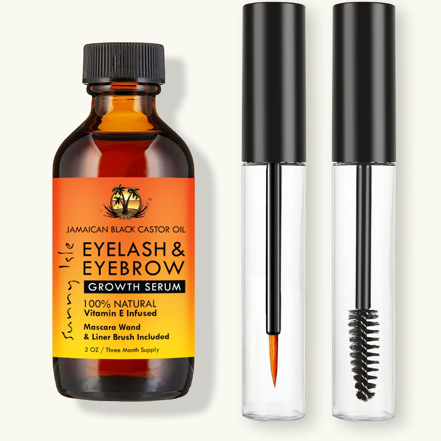 Sunny Isle applicateur-mascara-inclus: brosse intégrée pour application rapide.