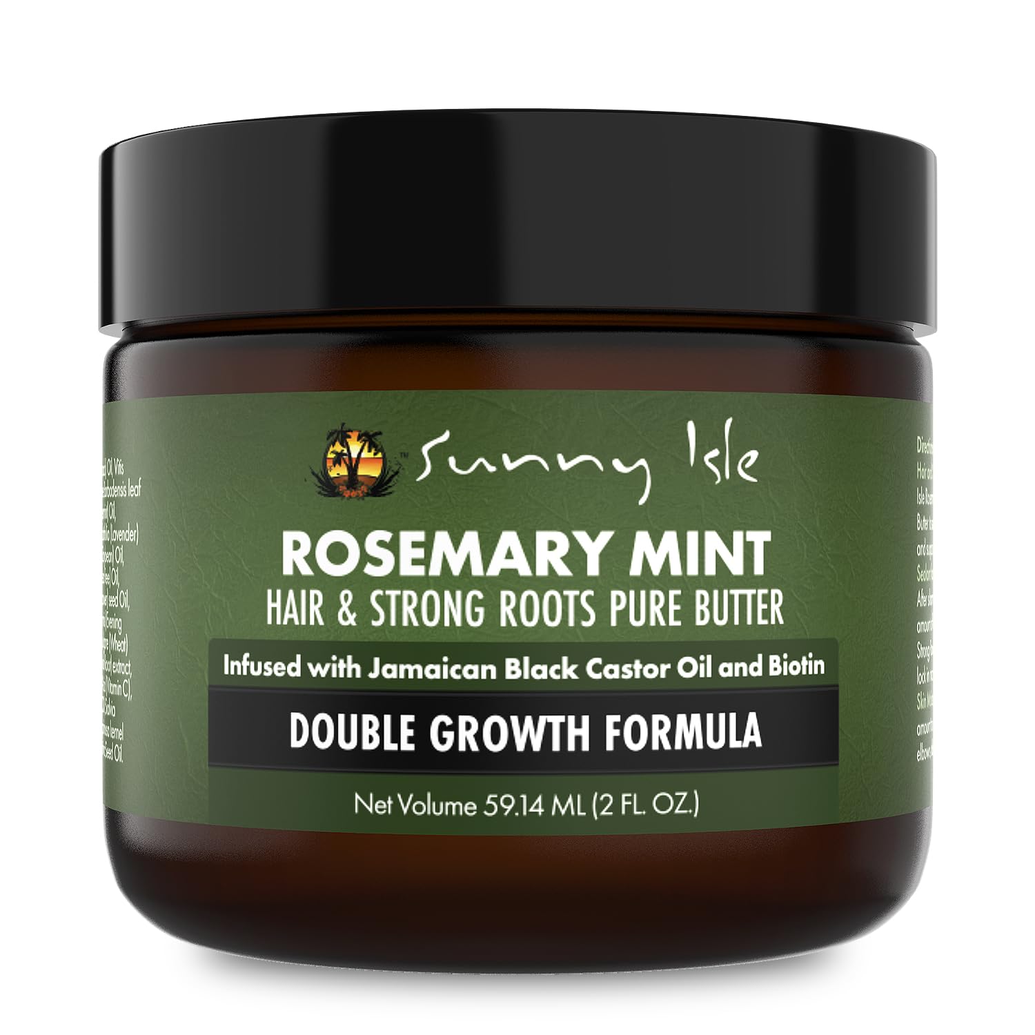 Sunny Isle Beurre Cheveux Romarin Menthe 2oz — soin nourrissant pour tous types de cheveux