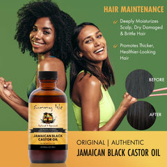 Sunny Isle huile appliquée sur cheveux pour revitaliser.