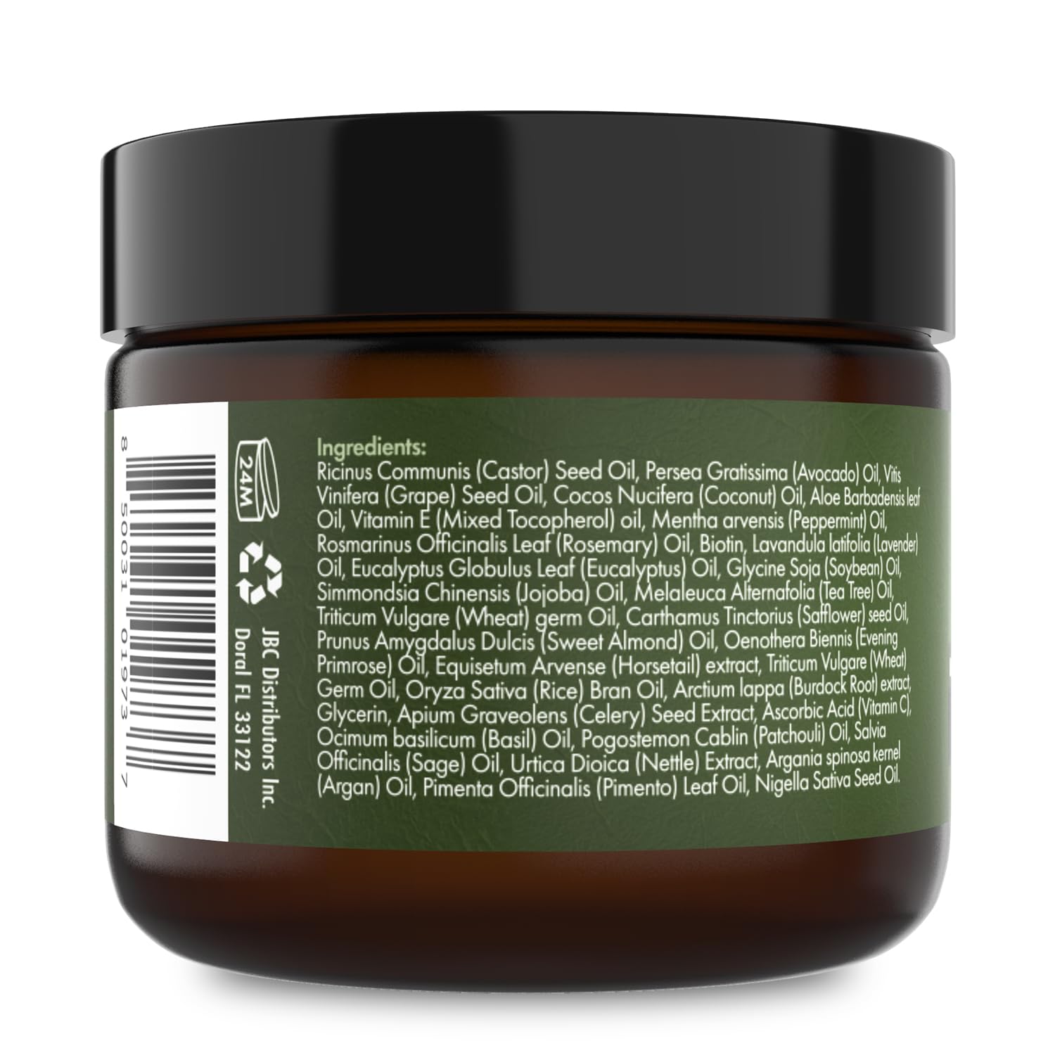 Sunny Isle Ingrédients Biotine et JBCO — nutriments authentiques pour les cheveux