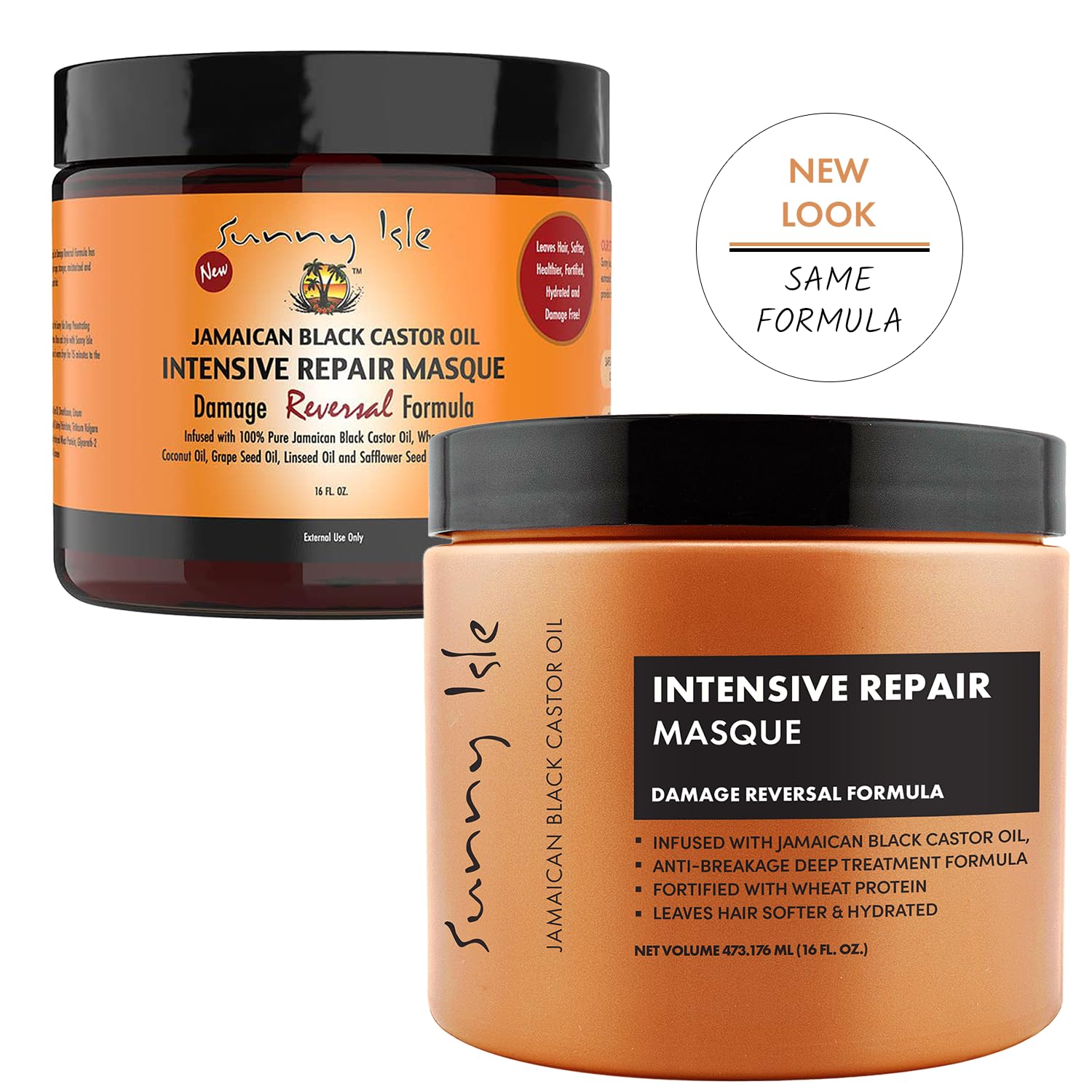 Sunny Isle Masque Réparation Intense – utilisation recommandée avec shampoing.