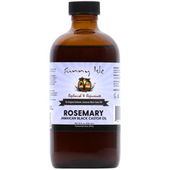 Sunny Isle romarin huile castor noire 8oz – bouteille prête à l'emploi cheveux