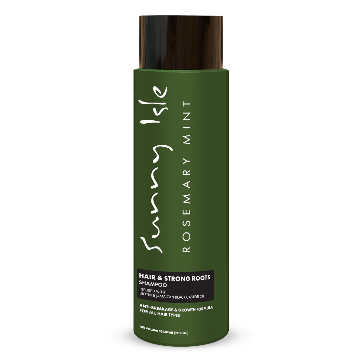 Sunny Isle shampoing romarin menthe : bouteille pratique pour une routine capillaire nourrissante.