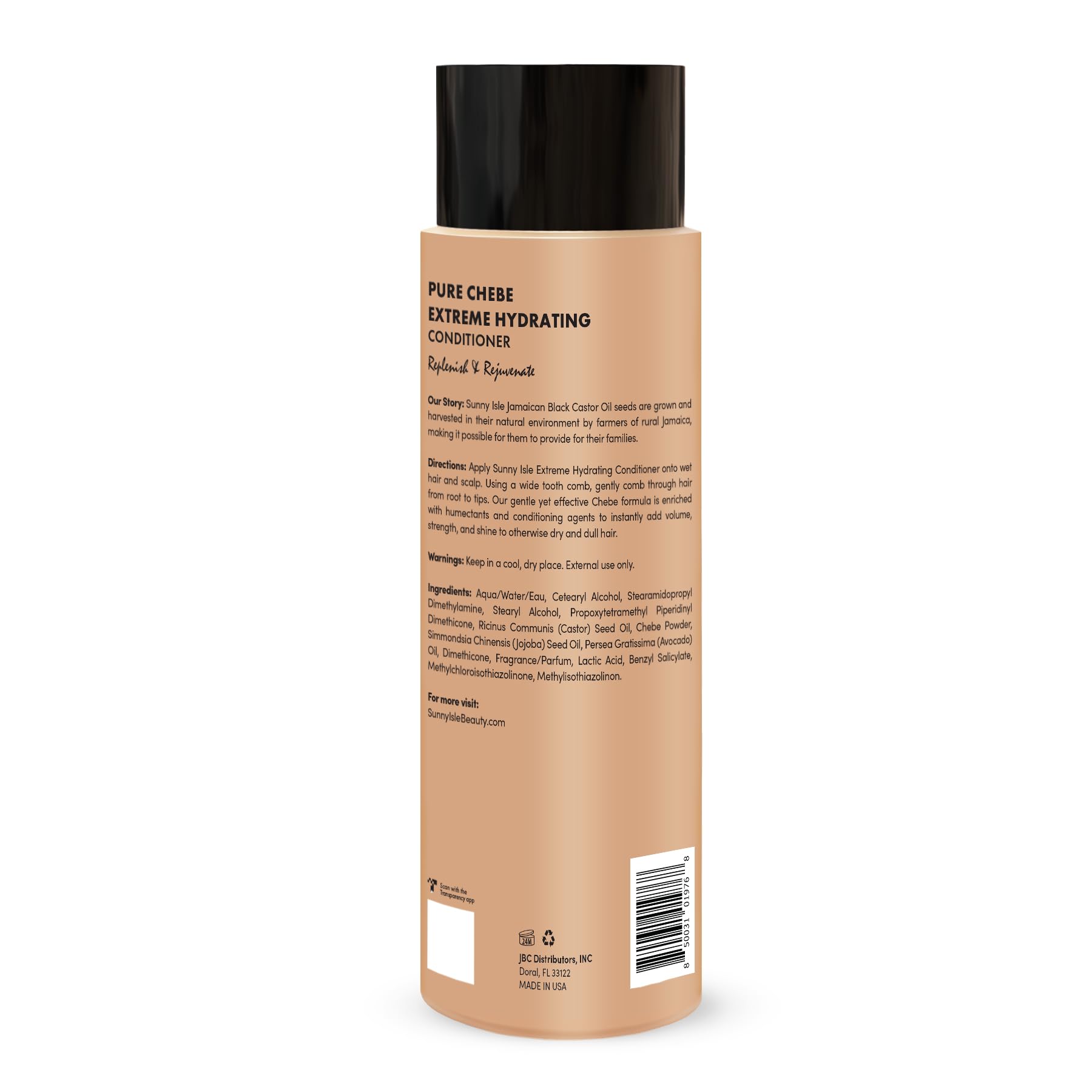 Sunny Isle Après-Shampooing Chebe Extrême Hydratant : packaging pratique pour routine capillaire