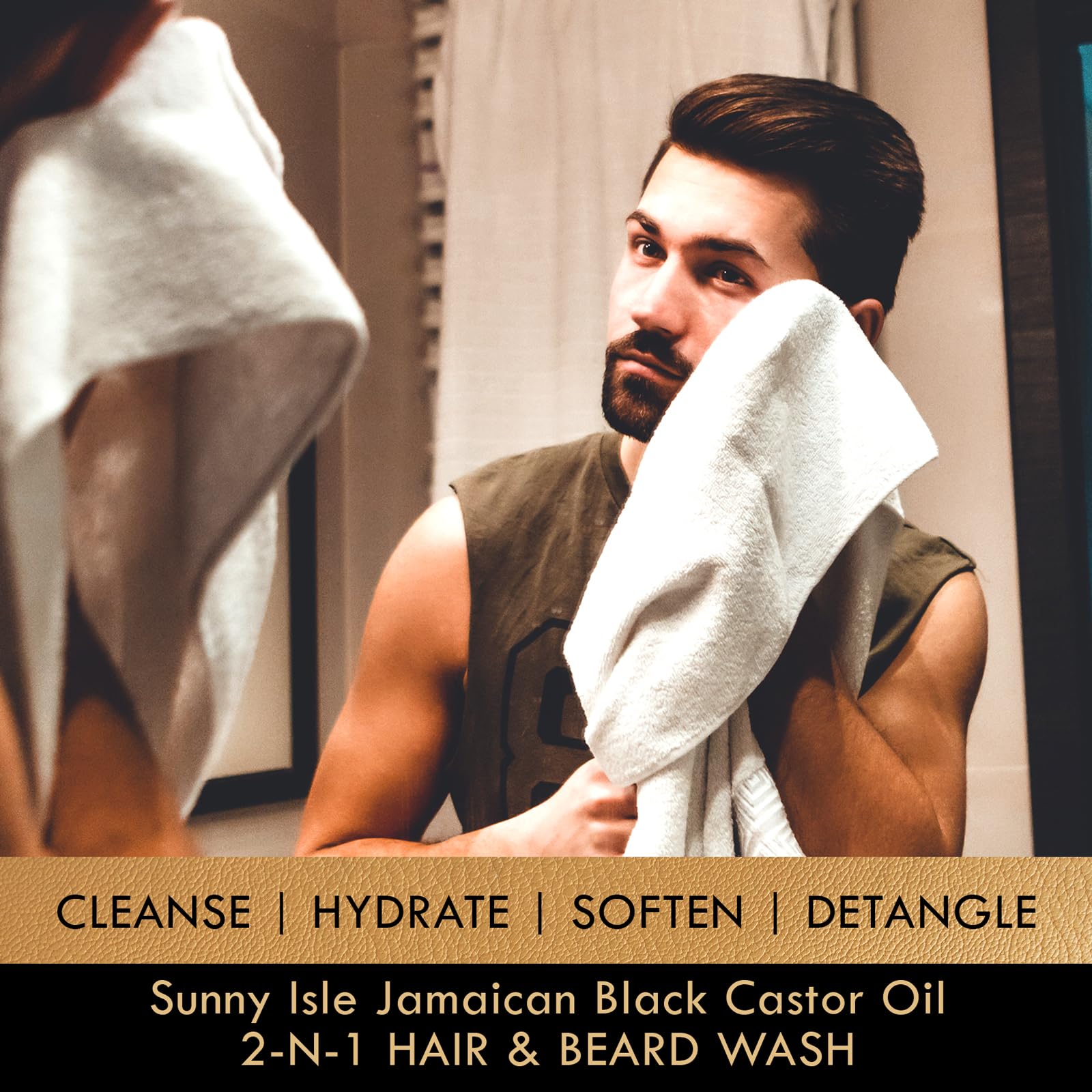 Sunny Isle mousse lavage cheveux et barbe, démêlage facilité