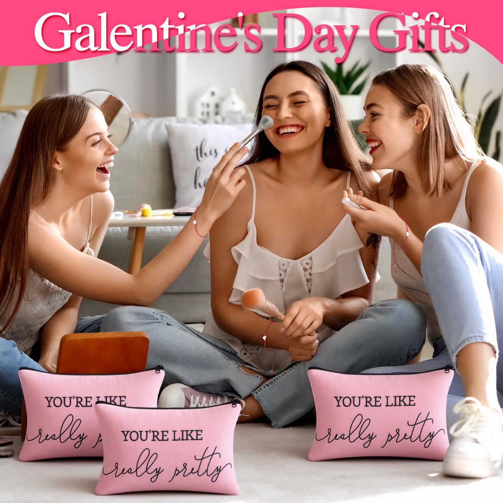 Sunnymove carte-souhaits Galentine, guide les vœux entre amies.