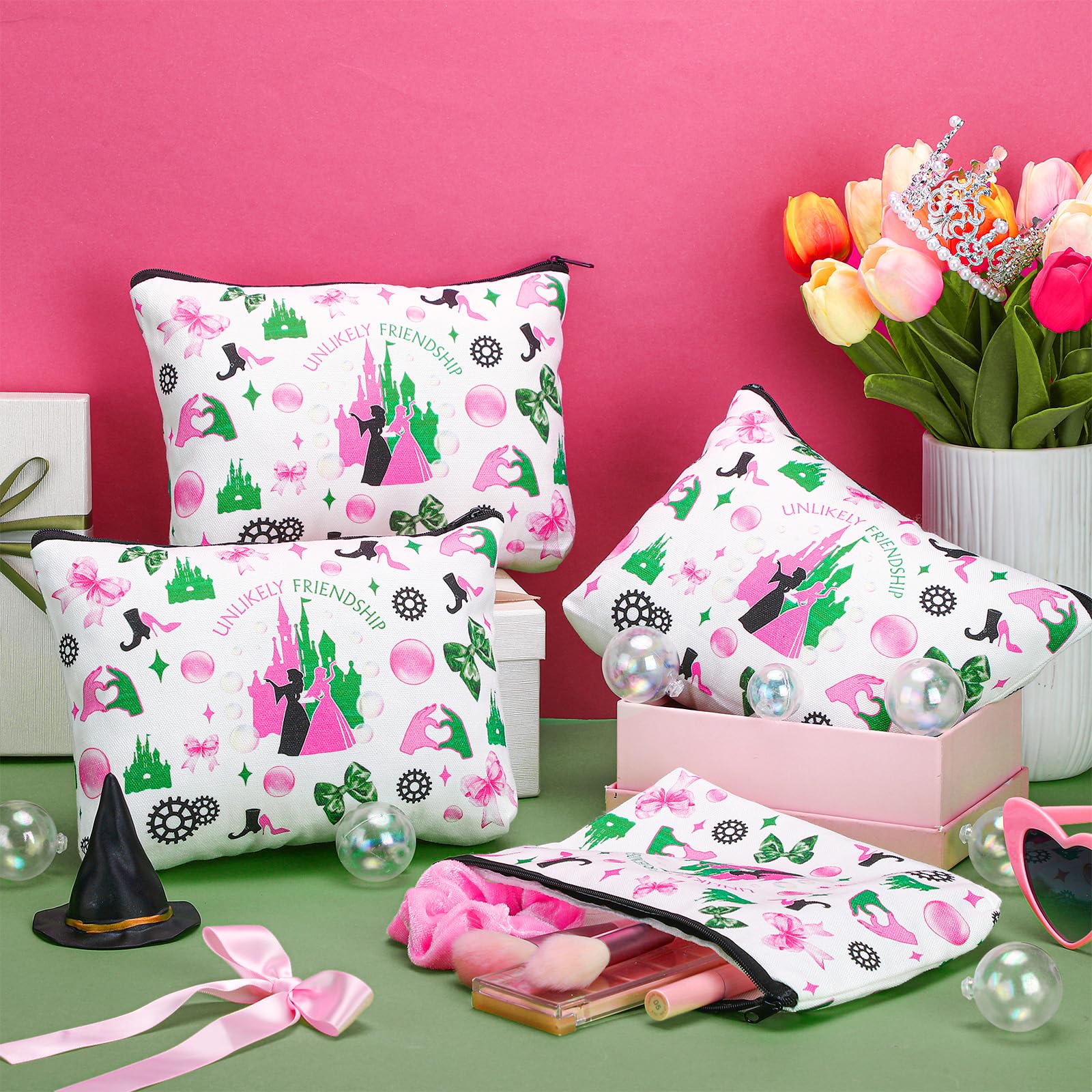Sunnymove Coffret cadeau amies rose-verte, parfait pour surprises lors d'une fête.