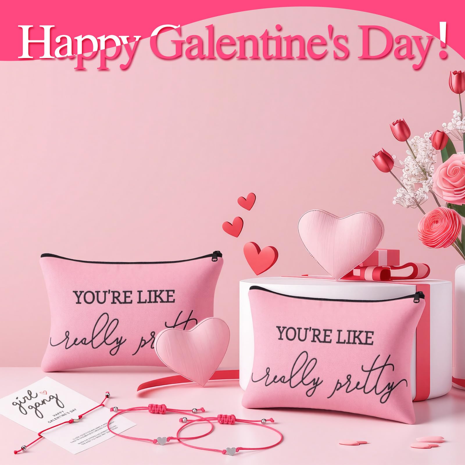 Sunnymove ensemble cadeaux galentine, ensemble complet pour fêtes entre amies.