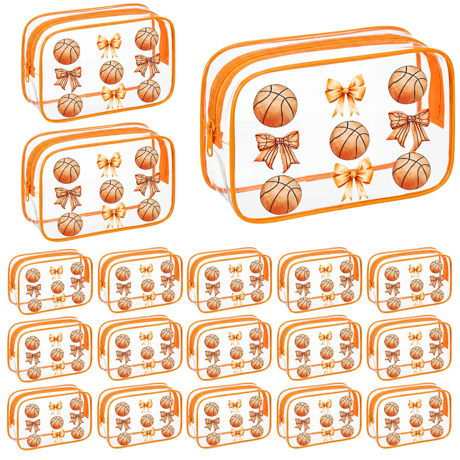 Sunnymove sac maquillage ballon basket orange, étanche et pratique