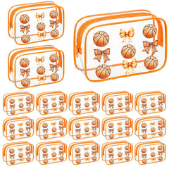Sunnymove sac maquillage ballon basket orange, étanche et pratique