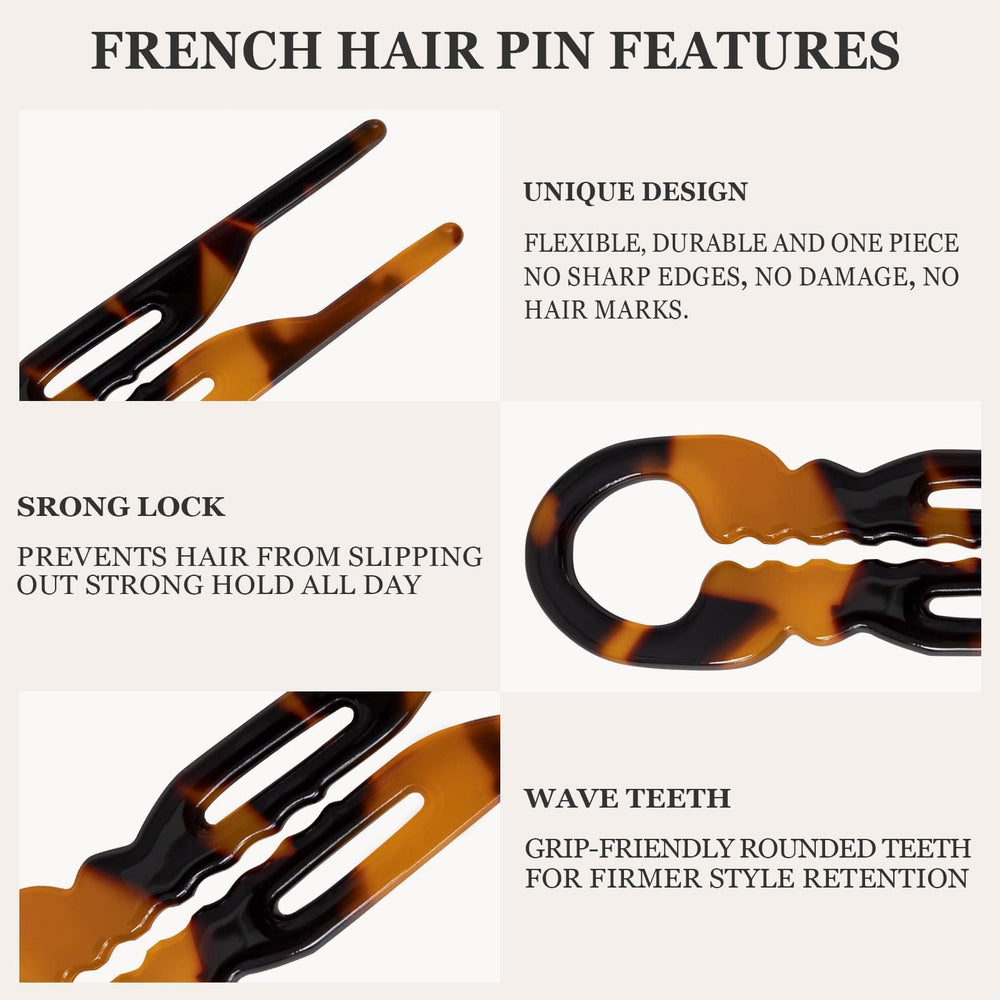 Sunolga barrettes polyvalentes pour changer de style rapidement avec une pince.