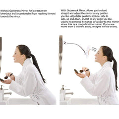 SunplusTrade Miroir 7x lentille sans distorsion pour les détails du maquillage.