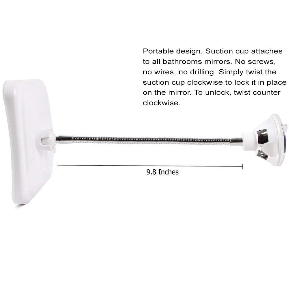 SunplusTrade Miroir compact pour retouches près du miroir.