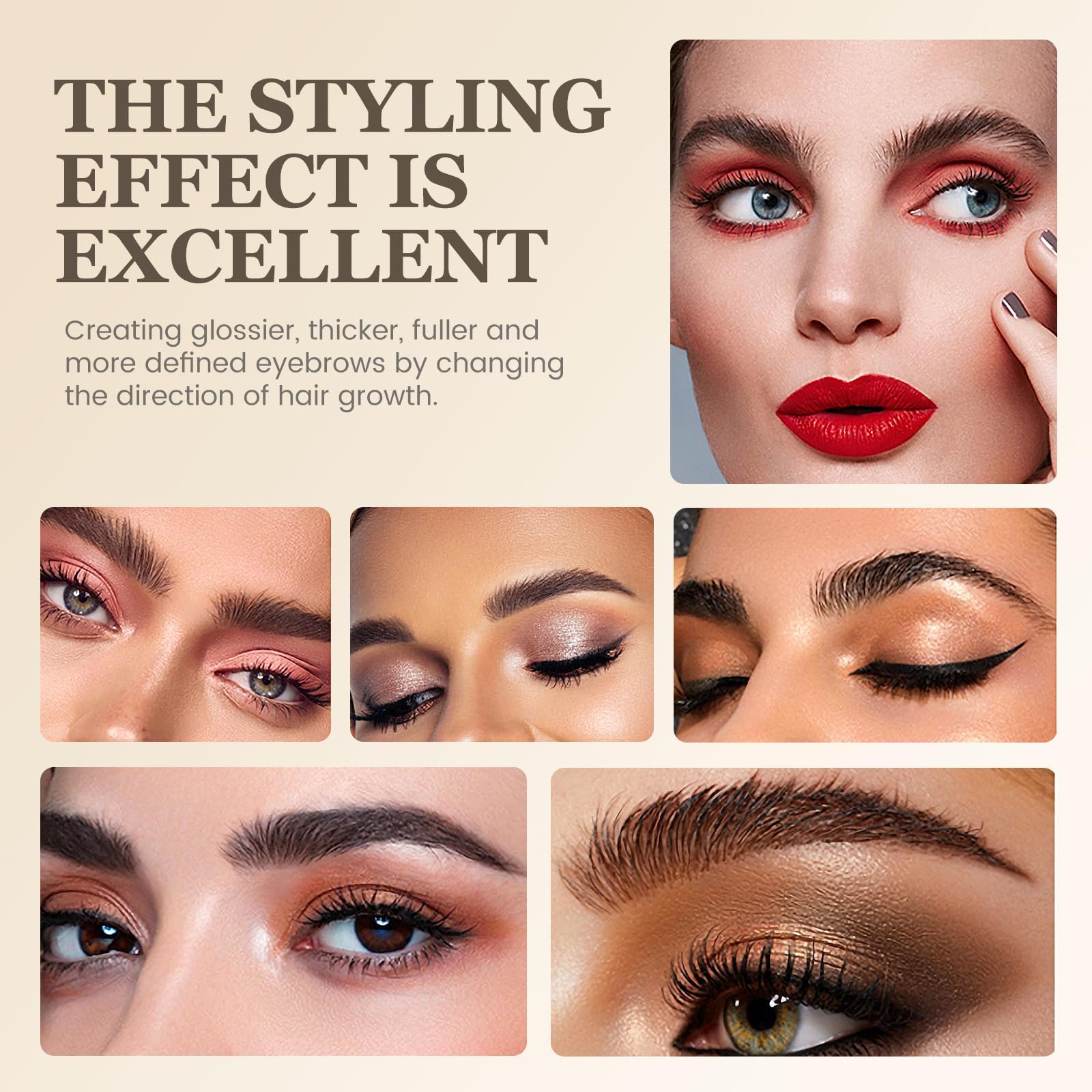 SUNSENT Sourcils Lamination Kit—utilisation réutilisable 5 à 7 fois à domicile.