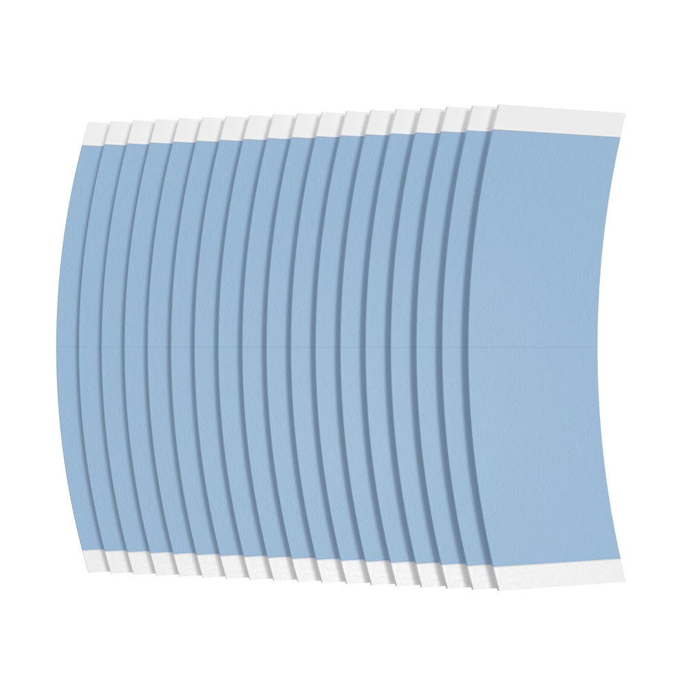 Sunshine Tape: boîte 36 bandes bleues, adhésif double-face pour perruque bleue, maintien fiable.