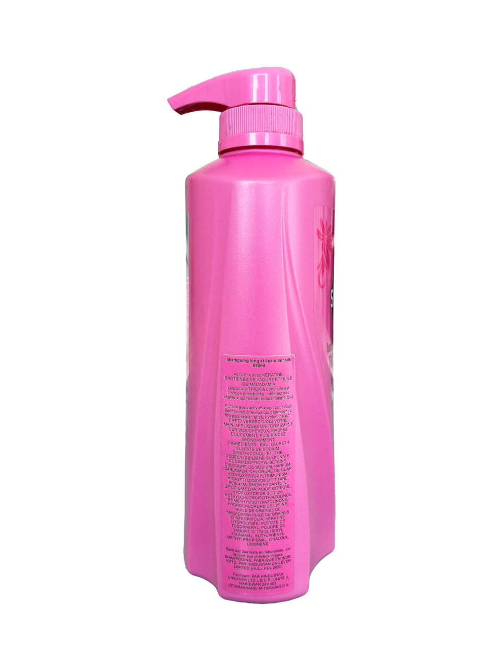 Sunsilk-complexe-keratine-yaourt : renforce les mèches et apporte brillance.