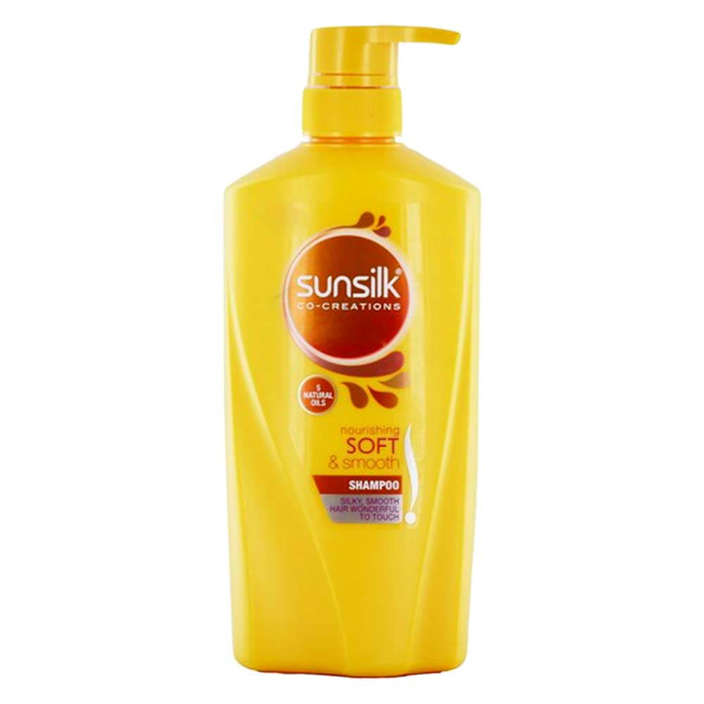 Sunsilk Shampoing nourrissant - bouteille 650 ml pour cheveux soyeux et faciles à coiffer.