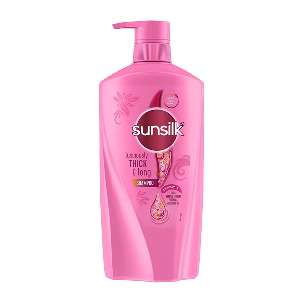 Sunsilk-shampooing, bouteille-volume-durable qui apporte du corps durable aux cheveux.