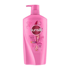 Sunsilk-shampooing, bouteille-volume-durable qui apporte du corps durable aux cheveux.
