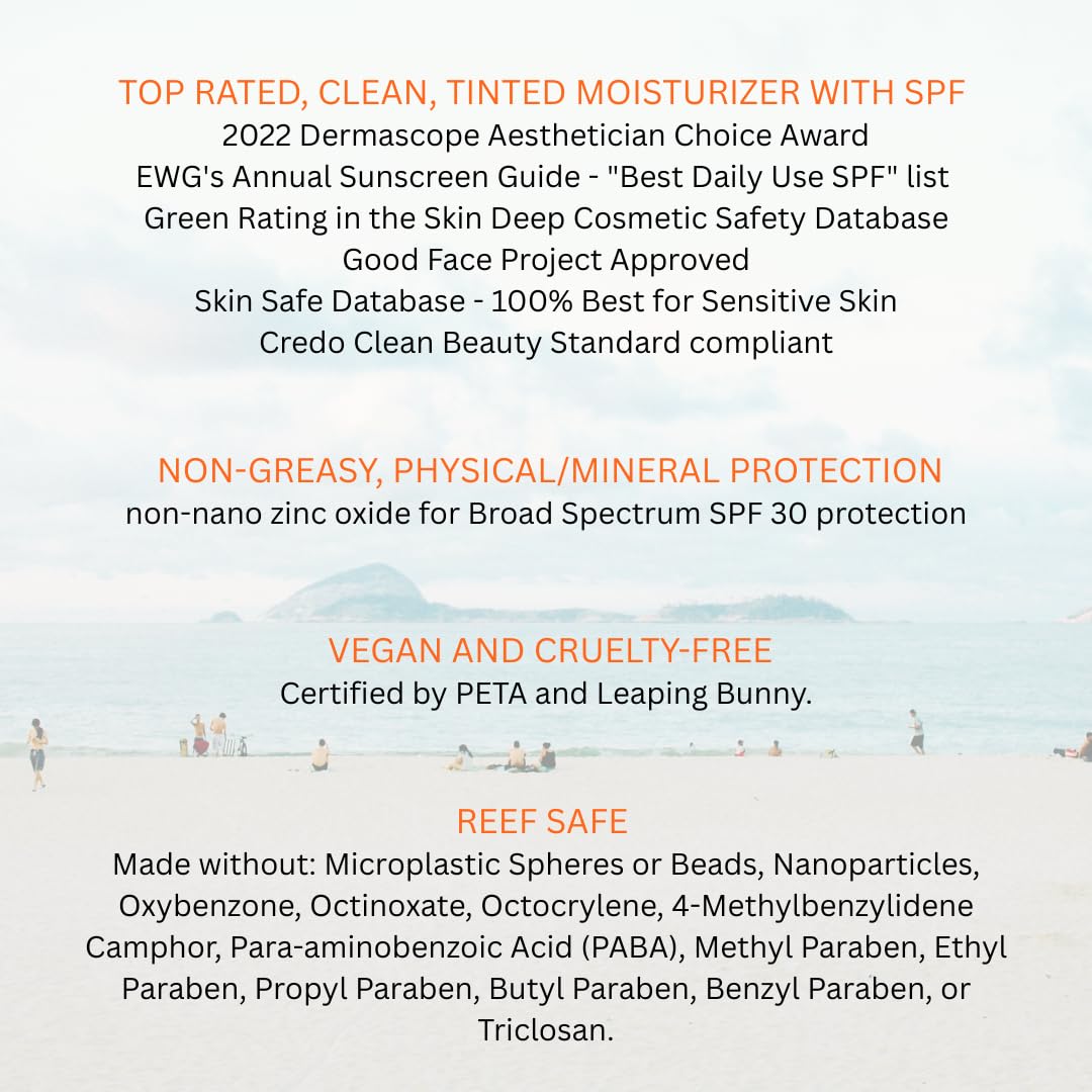 Suntegrity protection SPF 30 minérale visage, peau non grasse et confortable.
