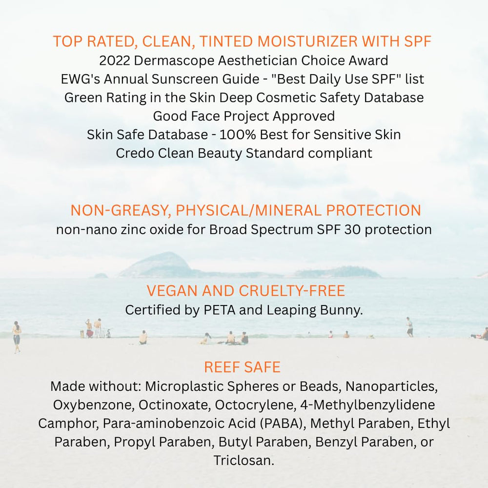 Suntegrity protection SPF 30 minérale visage, peau non grasse et confortable.