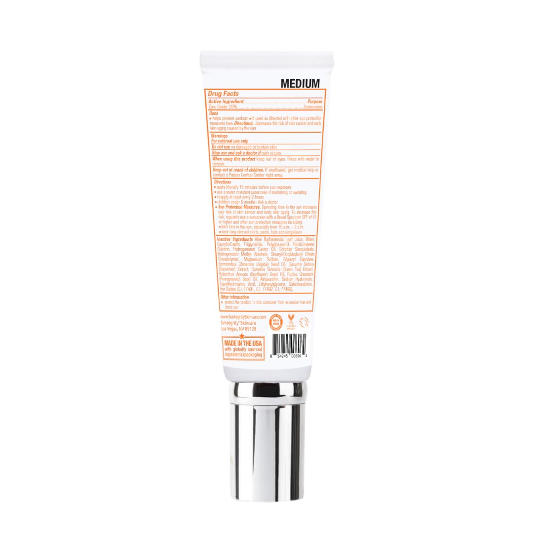 Protection UVA/UVB visages SPF30 avec Suntegrity.