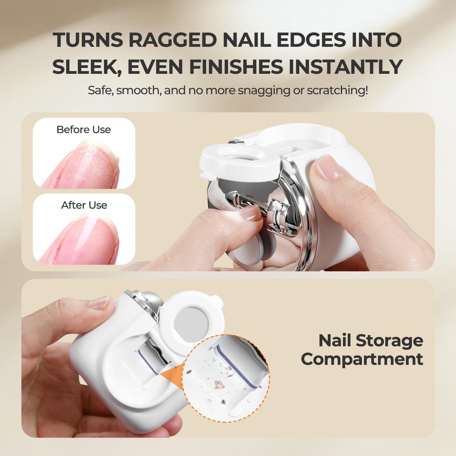 Suntony Trois vitesses pour tous les types d’ongles.