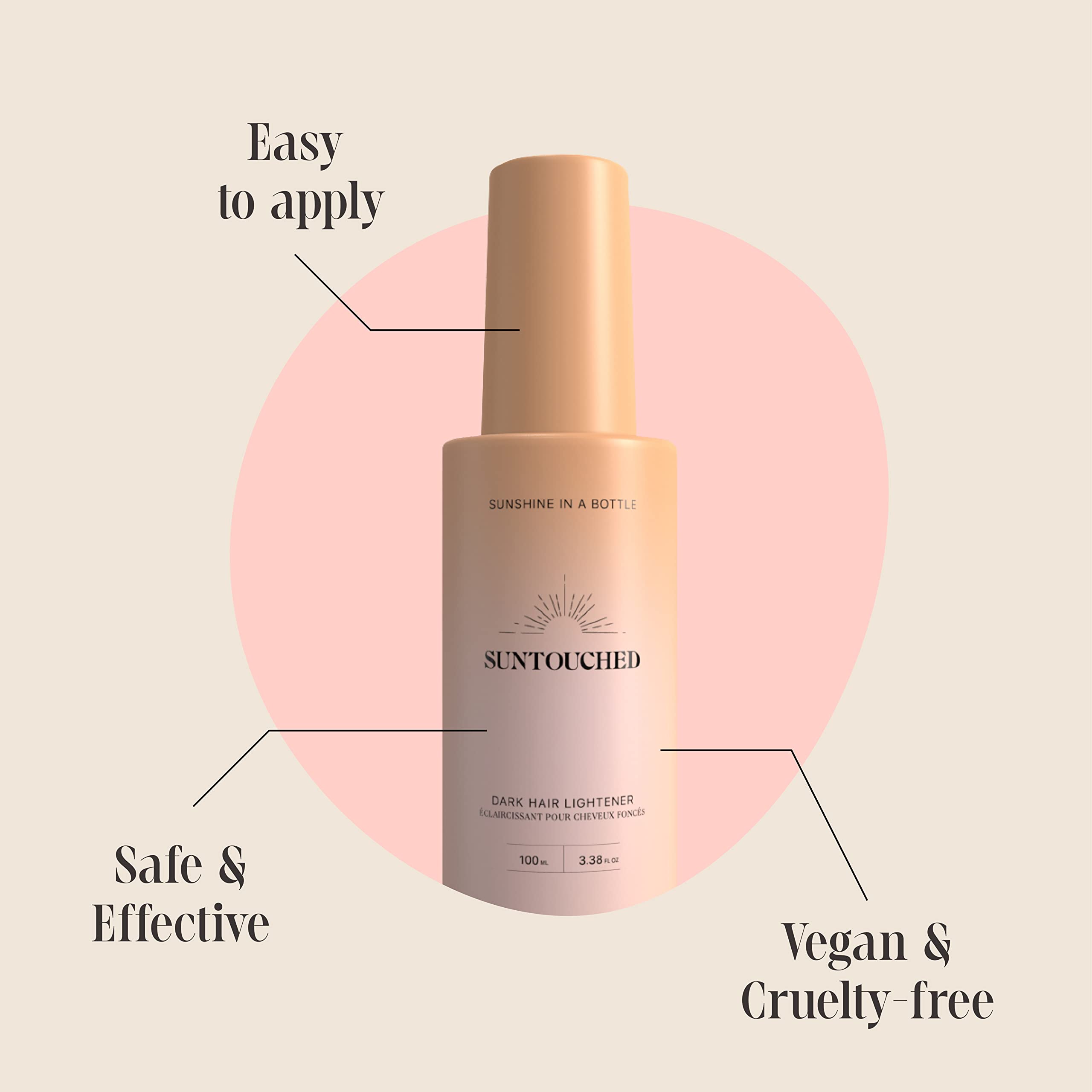Suntouched, application spray cheveux bruns pour des reflets progressifs