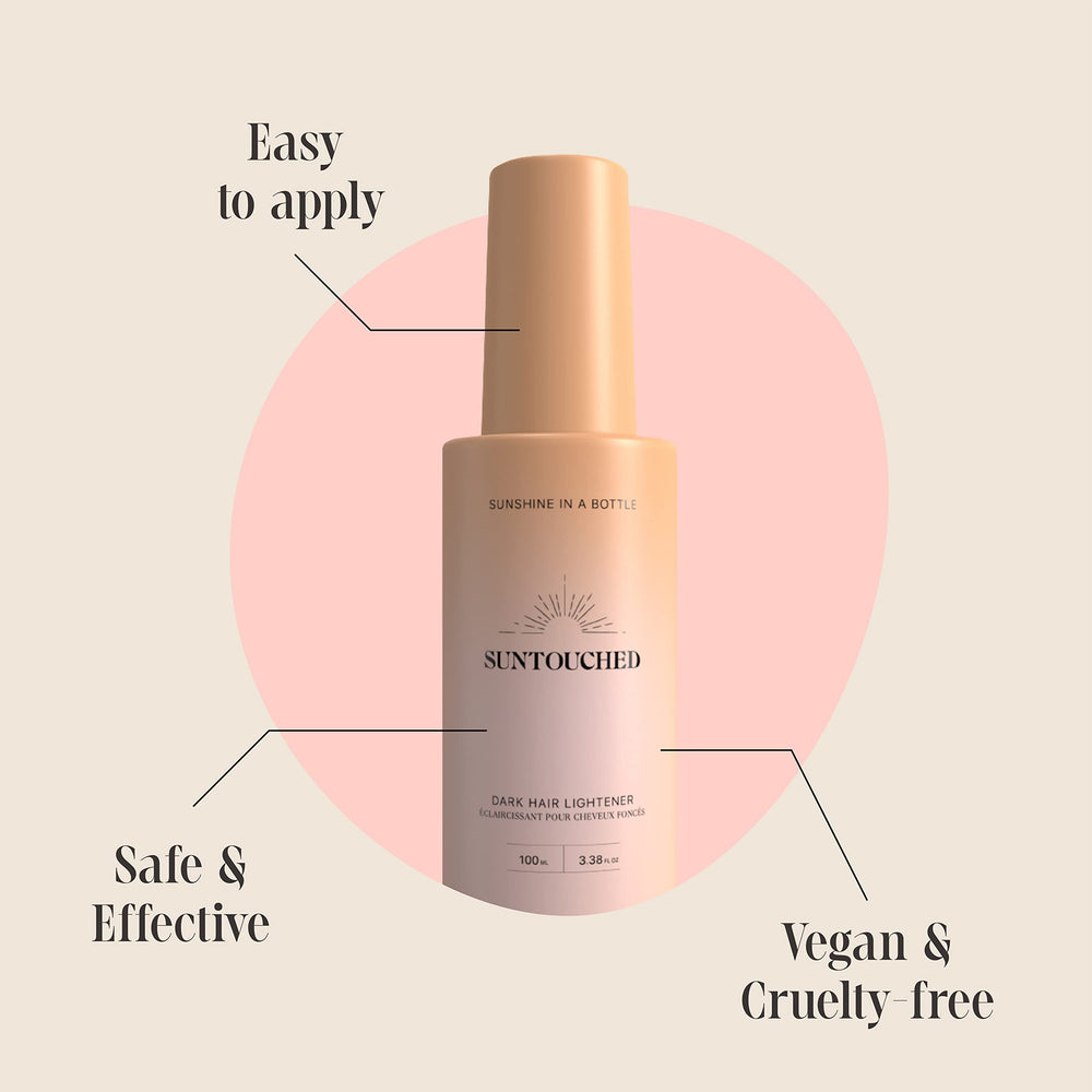 Suntouched, application spray cheveux bruns pour des reflets progressifs