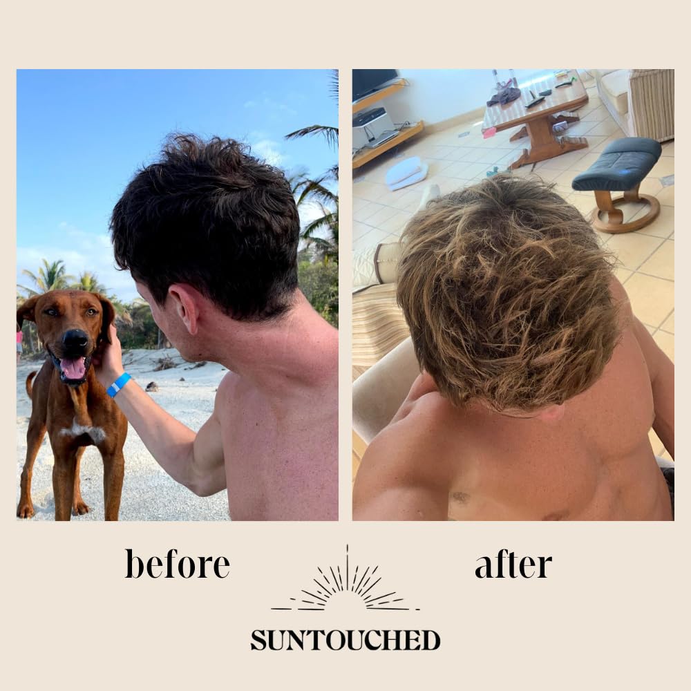 Suntouched, ingrédients naturels agrumes camomille pour cheveux lumineux