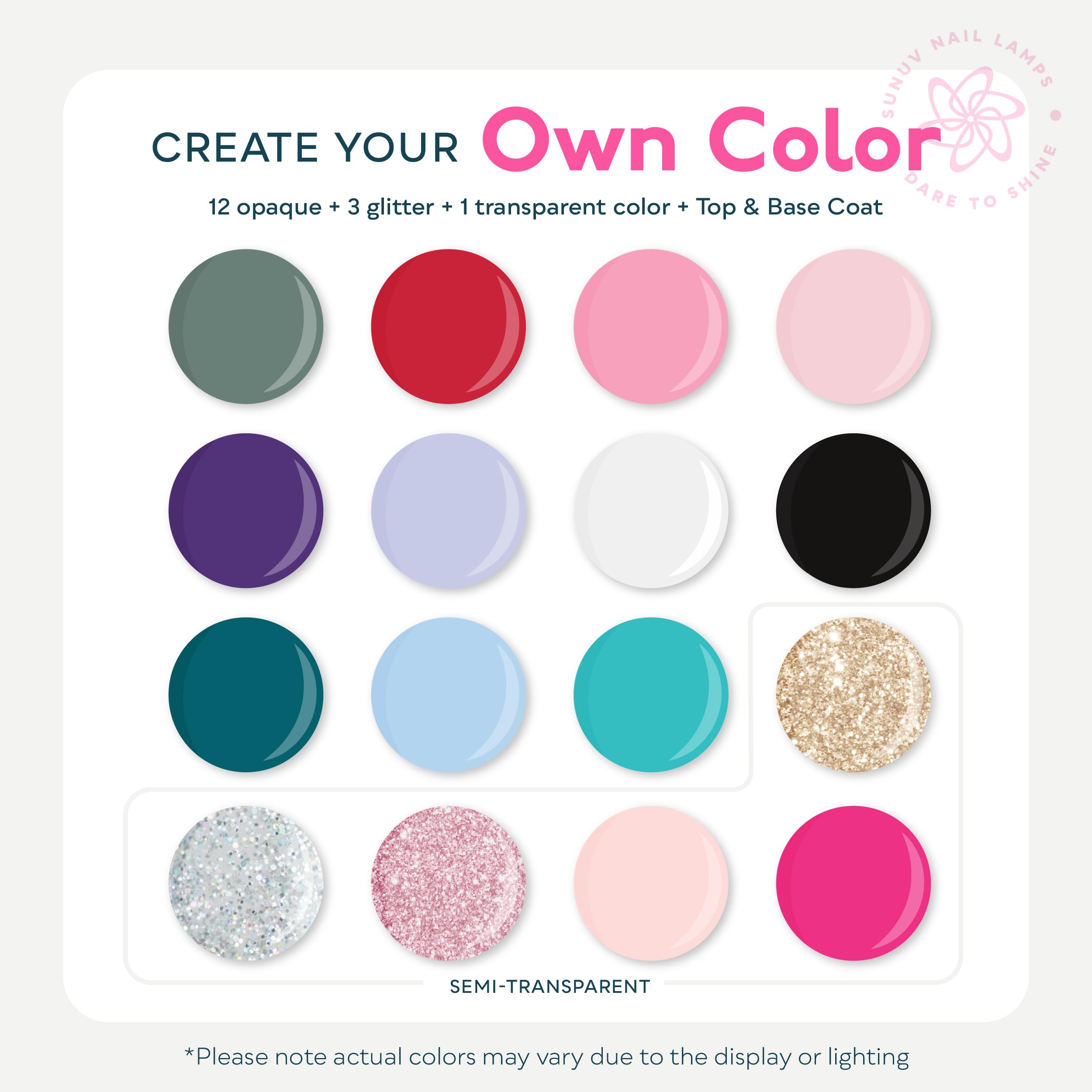 SUNUV couche de base vernis gel assure une surface lisse et durable.