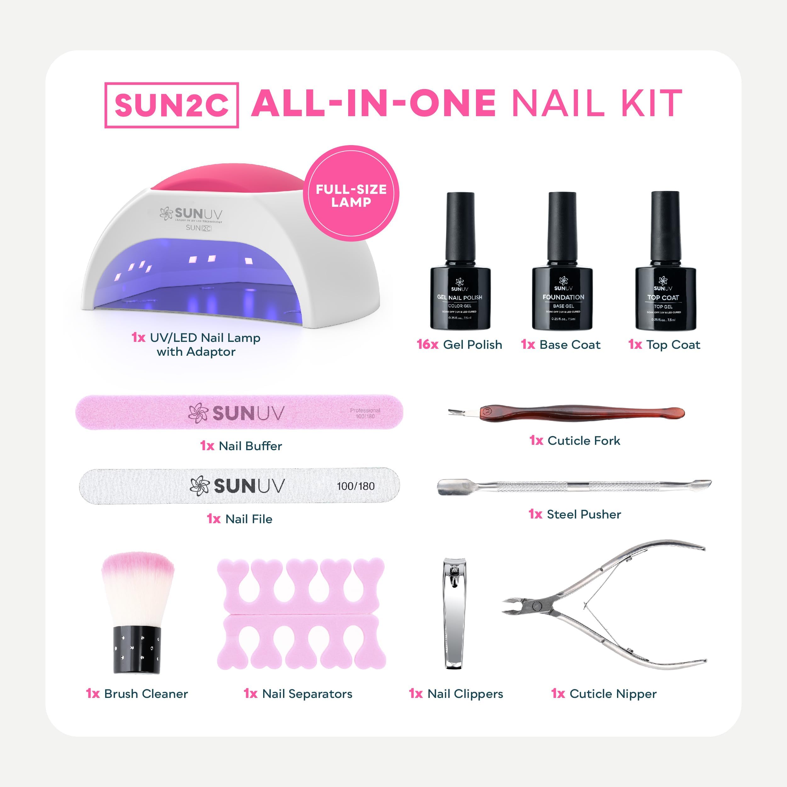 SUNUV SUN2C palette 16 couleurs pour varier les designs.