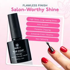 SUNUV vernis gel longue duree, tenue jusqu a 21 jours.